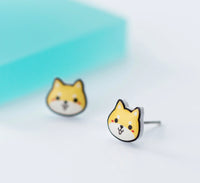Cute Yellow Kitty Stud Earrings - SS062