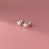 Small flower Screw back Studs Earrings - ESB020
