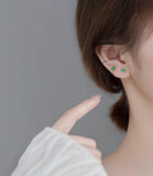 Colorful Mini Flowers Stud Earrings-SS072