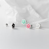 Small flower Screw back Studs Earrings - ESB029