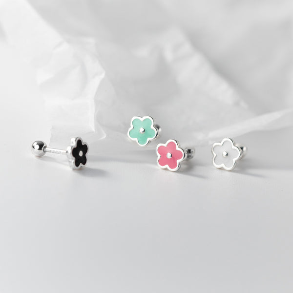Small flower Screw back Studs Earrings - ESB029