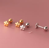 Small flower Screw back Studs Earrings - ESB020