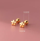 Small flower Screw back Studs Earrings - ESB020