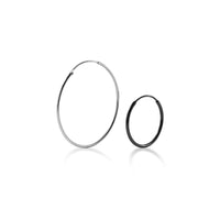 Thin Small Medium Big Hoop Earrings-SH022
