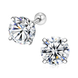 Moissanite Solitaire Studs Earrings, 4 Prongs Moissanite Studs Earrings- EM012