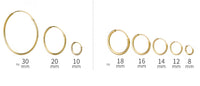 Thin Small Medium Big Hoop Earrings-SH022