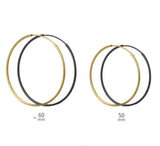 Thin Small Medium Big Hoop Earrings-SH022