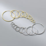 Thin Small Medium Big Hoop Earrings-SH022