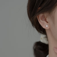 Small Rabbit Screw back Studs Earrings - ESB012