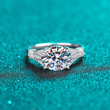 Oval Cut Moissanite Engagement 3 carat Wedding Ring- RM053