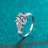 Oval Cut Moissanite Engagement 3 carat Wedding Ring- RM053
