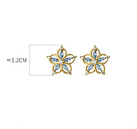 Flower stud earrings measurement