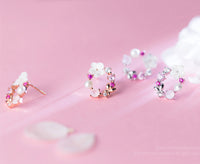Holiday Earrings for her | rose gold studs earrings | silver studs earrings 