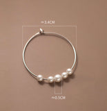 Pearl hoop earrings Silver measurement