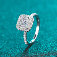 Princess Cut Diamond Ring, Engagement Ring, Stand Front