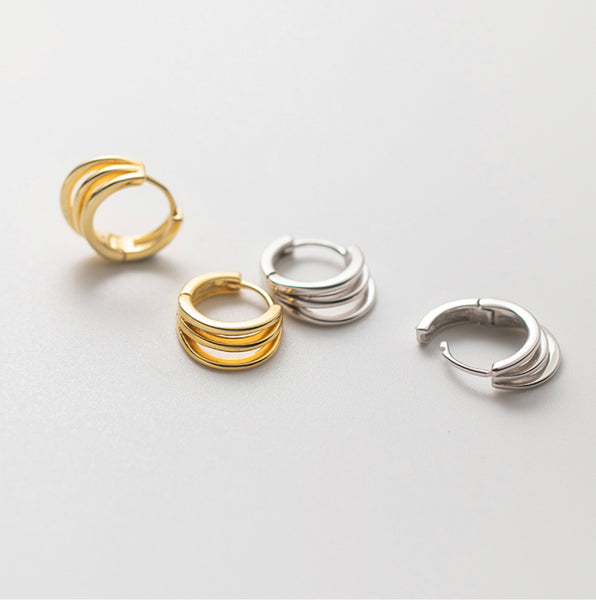 Silver Earrings Hoops, gold earrings hoops
