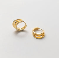 Silver Earrings Hoops, 14k gold hoops