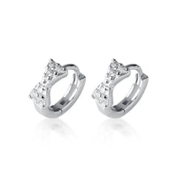 Small Bow Huggie Earrings