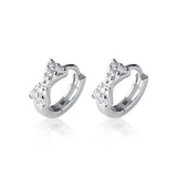 Small Bow Huggie Earrings