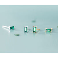Small Emerald Green Studs Earrings