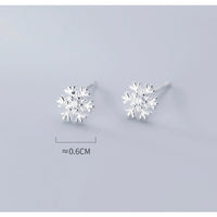 Snow Flaker Stud Earrings-SS047