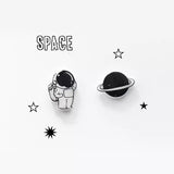 Planet Star Astronaut Stud Earrings