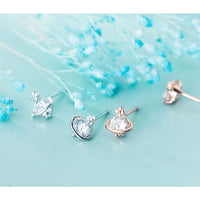 Planet Stars Studs Earrings-Mars Planets Stars Earrings