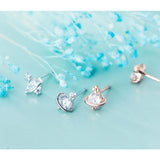 Planet Stars Studs Earrings-Mars Planets Stars Earrings