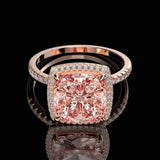 Simulated Diamonds Engagement Ring