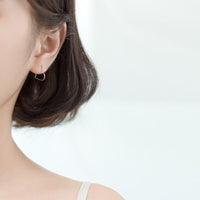 Sterling Silver Heart Hoop Earrings – SH008