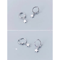 Stars Drop Huggies Earrings-SH023