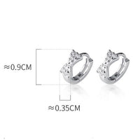 Small Bow Huggie Earrings