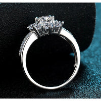 Moissanite Engagement Wedding Ring-RM012