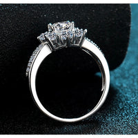 Moissanite Engagement Ring, Wedding Ring