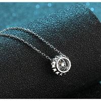 Flower Moissanite Necklace-NM002