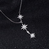 Star Y Shape-Delicate Lariat-Celestial Necklace