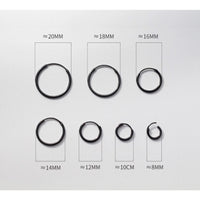 Thin Small Medium Hoop Earrings-SH022