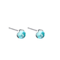 Water Blue Studs Crystal earrings