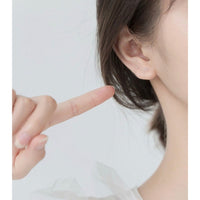 Solid S999 Silver Earrings-Ear Healing Sticks