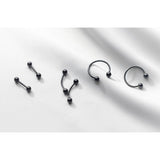 Screw back Solid Silver Balls Studs Earrings-ESB001