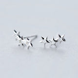 Hollow out Stars Stud Earrings