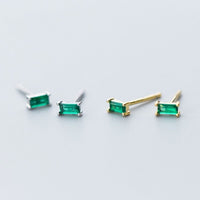 Small Emerald Green Studs Earrings
