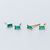 Small Emerald Green Studs Earrings