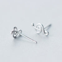 Music Note Treble clef icon Stud Earrings-SS048