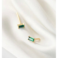 Small Emerald Green Studs Earrings