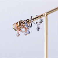 Small CZ Pave Huggie Earrings