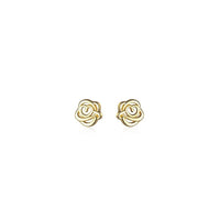 Tiny Rose Flower Stud Earrings-SS051