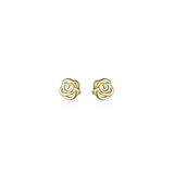 Tiny Rose Flower Stud Earrings-SS051