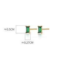 Small Emerald Green Studs Earrings