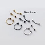 Screw back Solid Silver Balls Studs Earrings-ESB001